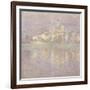 Vétheuil, soleil couchant-Claude Monet-Framed Giclee Print