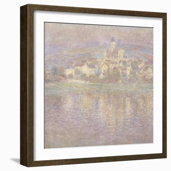 Vétheuil, soleil couchant-Claude Monet-Framed Giclee Print