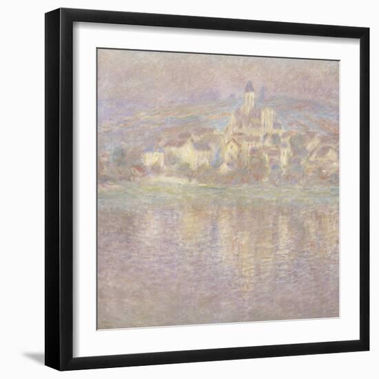 Vétheuil, soleil couchant-Claude Monet-Framed Giclee Print