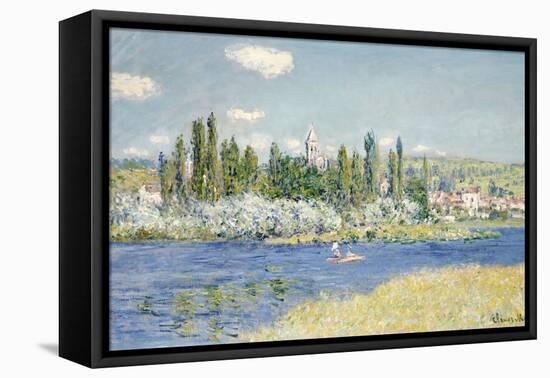 Vetheuil-Claude Monet-Framed Stretched Canvas