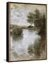 Vétheuil-Claude Monet-Framed Stretched Canvas