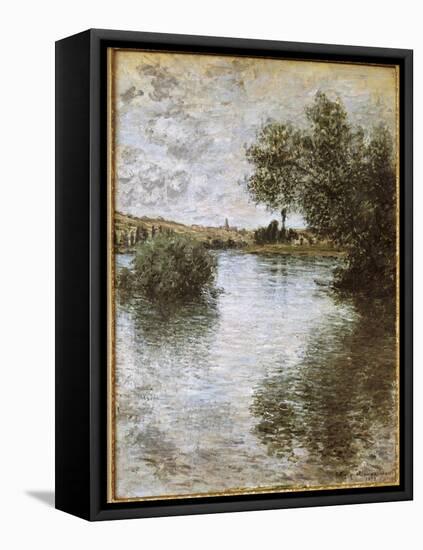 Vétheuil-Claude Monet-Framed Stretched Canvas