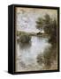 Vétheuil-Claude Monet-Framed Stretched Canvas