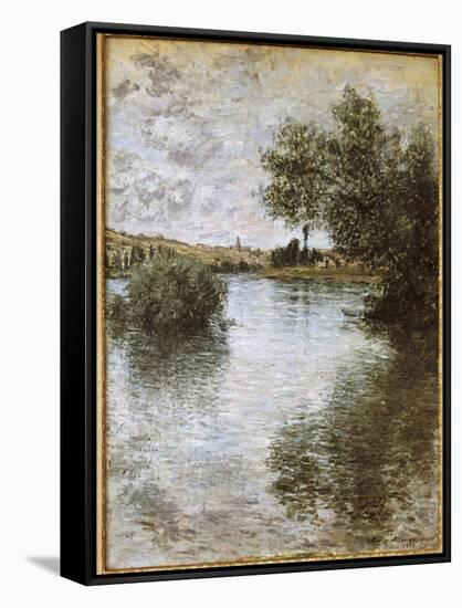 Vétheuil-Claude Monet-Framed Stretched Canvas