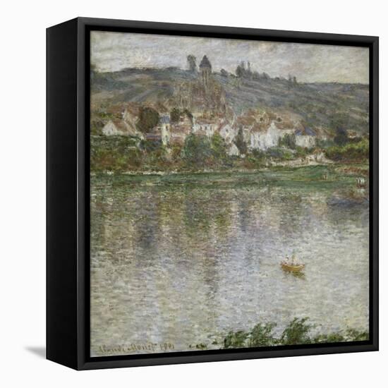 Vetheuil-Claude Monet-Framed Stretched Canvas