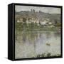 Vetheuil-Claude Monet-Framed Stretched Canvas