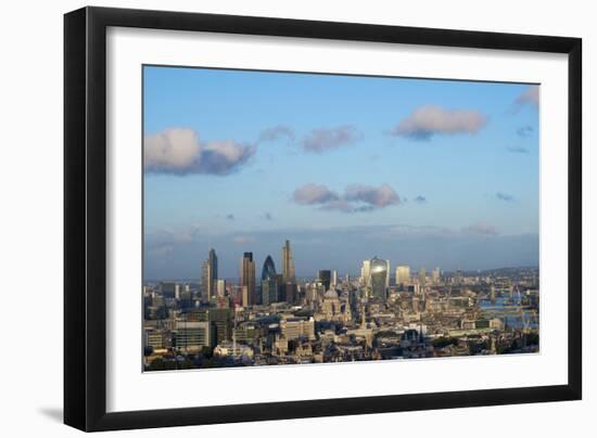 Vew of London Skyline and River Thames from Top of Centre Point Tower across to the Shard-Alex Treadway-Framed Photographic Print