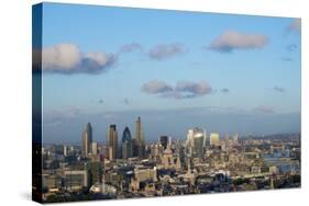 Vew of London Skyline and River Thames from Top of Centre Point Tower across to the Shard-Alex Treadway-Stretched Canvas