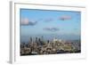 Vew of London Skyline and River Thames from Top of Centre Point Tower across to the Shard-Alex Treadway-Framed Photographic Print