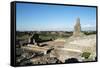 Vew of Rome from the Quintili's Villa Built in the 2nd Century Bc, Rome, Lazio, Italy, Europe-Oliviero Olivieri-Framed Stretched Canvas