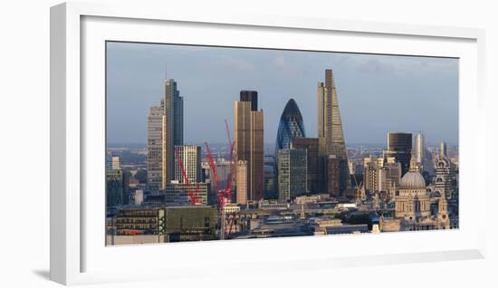 Vew of the City of London from the Top of Centre Point Tower, London, England-Alex Treadway-Framed Photographic Print