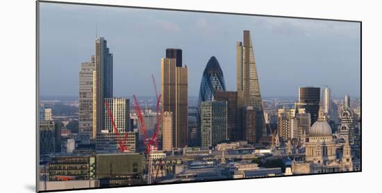 Vew of the City of London from the Top of Centre Point Tower, London, England-Alex Treadway-Mounted Photographic Print