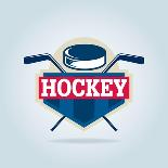 Hockey Logo,Sport Identity,Team,Tournament.-vextor studio-Framed Stretched Canvas