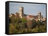 Vezelay Abbey, UNESCO World Heritage Site, from Southwest, Vezelay, Burgundy, France, Europe-Nick Servian-Framed Stretched Canvas