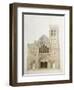 Vezelay, église, façade avant restauration-Eugène Viollet-le-Duc-Framed Premium Giclee Print