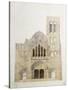 Vezelay, église, façade avant restauration-Eugène Viollet-le-Duc-Stretched Canvas