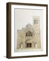 Vezelay, église, façade avant restauration-Eugène Viollet-le-Duc-Framed Giclee Print