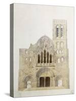 Vezelay, église, façade avant restauration-Eugène Viollet-le-Duc-Stretched Canvas