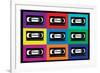 VHS Tapes Pop-null-Framed Art Print