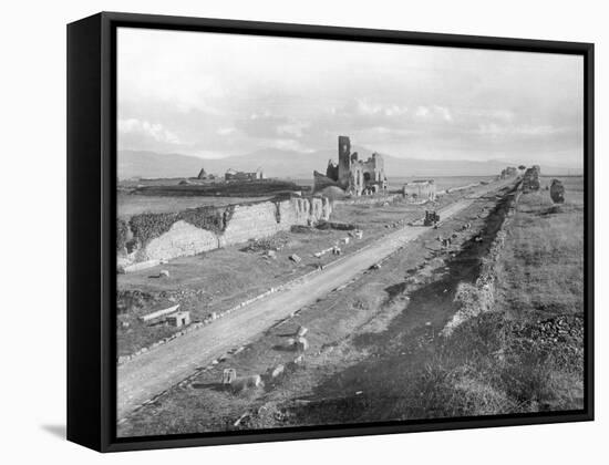 Via Appia Constructed as Military Road-null-Framed Stretched Canvas
