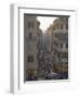 Via Condotti from the Spanish Steps, Rome, Lazio, Italy, Europe-Michael Newton-Framed Photographic Print