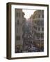 Via Condotti from the Spanish Steps, Rome, Lazio, Italy, Europe-Michael Newton-Framed Photographic Print
