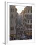 Via Condotti from the Spanish Steps, Rome, Lazio, Italy, Europe-Michael Newton-Framed Photographic Print