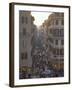 Via Condotti from the Spanish Steps, Rome, Lazio, Italy, Europe-Michael Newton-Framed Photographic Print