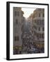 Via Condotti from the Spanish Steps, Rome, Lazio, Italy, Europe-Michael Newton-Framed Photographic Print