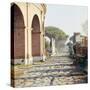 Via Decumanus, Ostia Antica, Port of Rome, Italy, c2nd-3rd century, (c20th century)-CM Dixon-Stretched Canvas