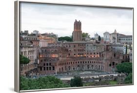 Via Dei Fori Imperiali and Trajan's Forum Ruins Seen from Vittoriano Monument-Carlo-Framed Photographic Print