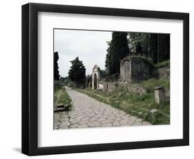 Via Dei Sepolchri, Pompeii, Unesco World Heritage Site, Campania, Italy-Christina Gascoigne-Framed Photographic Print