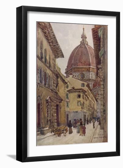 Via Dei Servi Leading from the Piazza Del Duomo-null-Framed Art Print