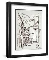 Via del Pantheon is the street next to the Pantheon in Rome, Italy.-Richard Lawrence-Framed Photographic Print