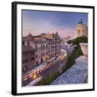 Via Del Teatro Marcello, Santa Maria in Aracoeli, Monumento Vittorio Emanuele Ii, Rome, Lazio-Rainer Mirau-Framed Photographic Print