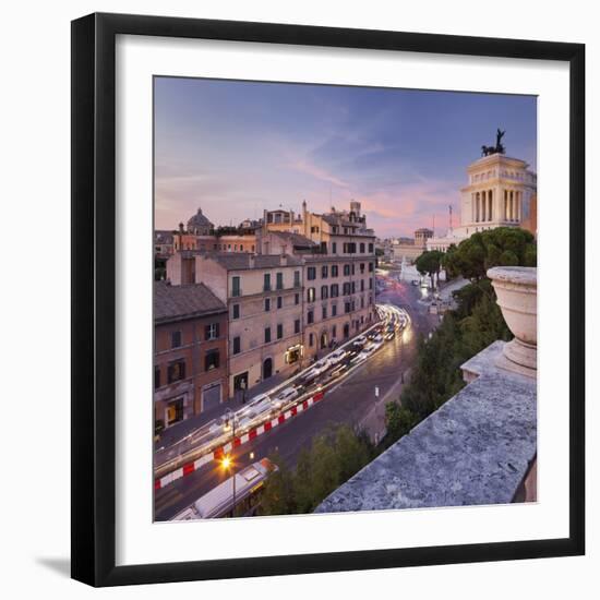 Via Del Teatro Marcello, Santa Maria in Aracoeli, Monumento Vittorio Emanuele Ii, Rome, Lazio-Rainer Mirau-Framed Photographic Print