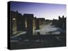 Via Dell'Abbondanza at Dusk-null-Stretched Canvas