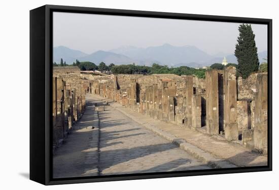 Via Dell'Abbondanza, Lower Decumanus of Pompeii-null-Framed Stretched Canvas