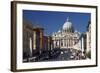 Via Della Conciliazione and St. Peter's Basilica, Vatican, Rome, Lazio, Italy, Europe-Peter-Framed Photographic Print