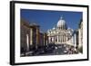 Via Della Conciliazione and St. Peter's Basilica, Vatican, Rome, Lazio, Italy, Europe-Peter-Framed Photographic Print