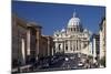 Via Della Conciliazione and St. Peter's Basilica, Vatican, Rome, Lazio, Italy, Europe-Peter-Mounted Photographic Print