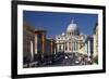 Via Della Conciliazione and St. Peter's Basilica, Vatican, Rome, Lazio, Italy, Europe-Peter-Framed Photographic Print