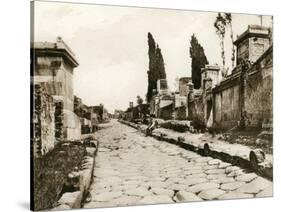 Via Delle Tombe, Pompeii, Italy, C1900s-null-Stretched Canvas