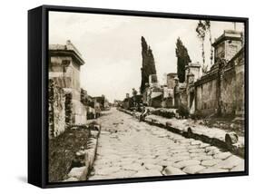 Via Delle Tombe, Pompeii, Italy, C1900s-null-Framed Stretched Canvas