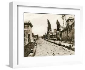 Via Delle Tombe, Pompeii, Italy, C1900s-null-Framed Giclee Print