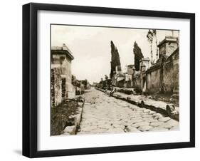 Via Delle Tombe, Pompeii, Italy, C1900s-null-Framed Giclee Print