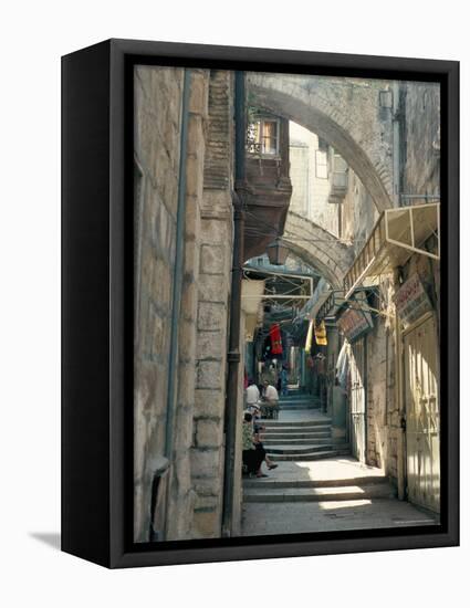 Via Dolorosa, Old City, Unesco World Heritage Site, Jerusalem, Israel, Middle East-Jack Jackson-Framed Stretched Canvas