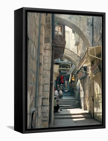 Via Dolorosa, Old City, Unesco World Heritage Site, Jerusalem, Israel, Middle East-Jack Jackson-Framed Stretched Canvas