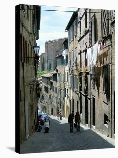 Via San Caterino, off Costa San Antonio, in Oca District of Siena, Tuscany, Italy-Richard Ashworth-Stretched Canvas