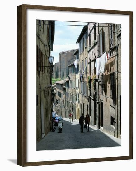 Via San Caterino, off Costa San Antonio, in Oca District of Siena, Tuscany, Italy-Richard Ashworth-Framed Photographic Print